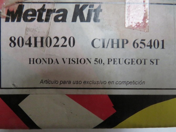 cilindro metrakit honda vision/peugeot st